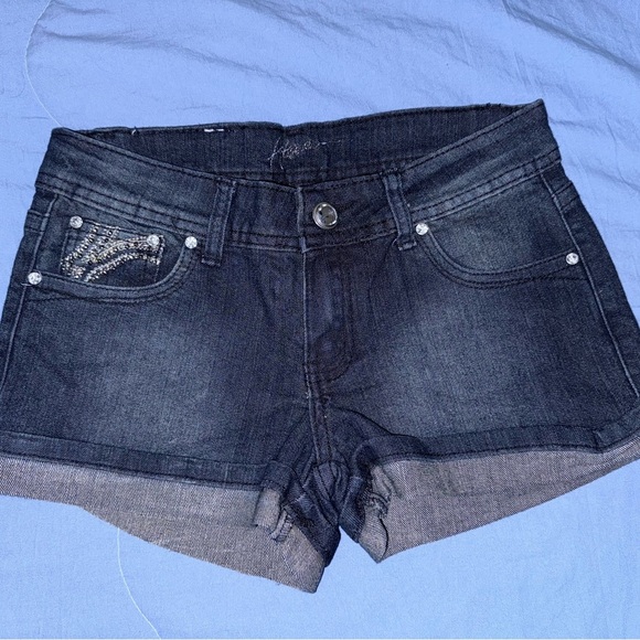 Women's Denim Shorts Blue - Picture 6 of 7